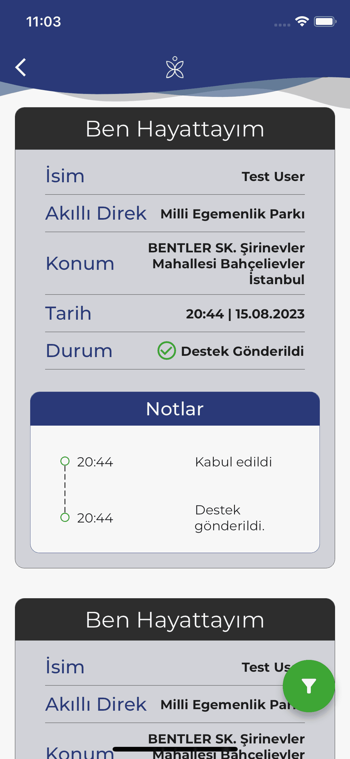 App screenshot